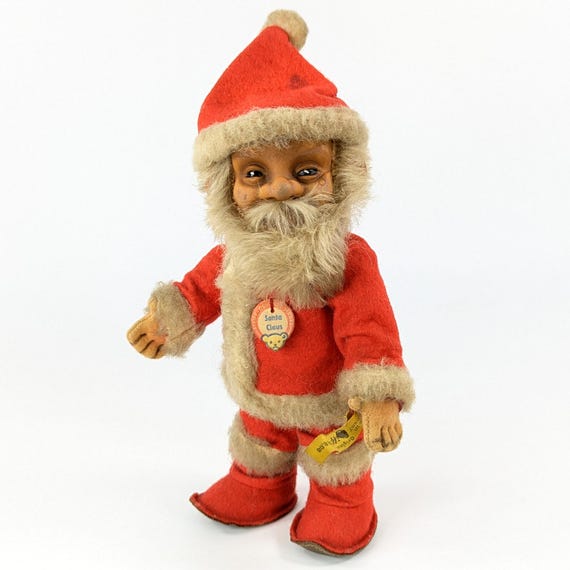 Steiff Santa Claus Doll With All Ids 7 Inches Vintage Produced