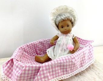 Sasha Baby Doll white blond 12 inches in original basket 1978 by Trendon Ltd