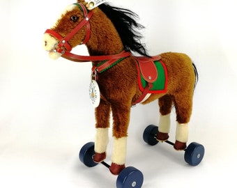 Steiff 1929 Horse on Wheels Mint in Box 1998 Replica 14