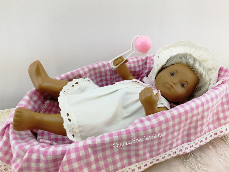 Sasha Baby Doll white blond 12 inches in original basket 1978 by Trendon Ltd image 5