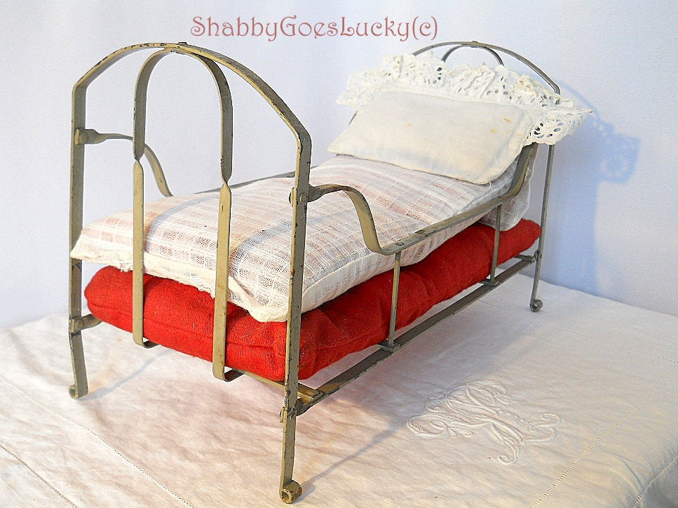 Antique doll crib German made 1910s doll cot with original Etsy