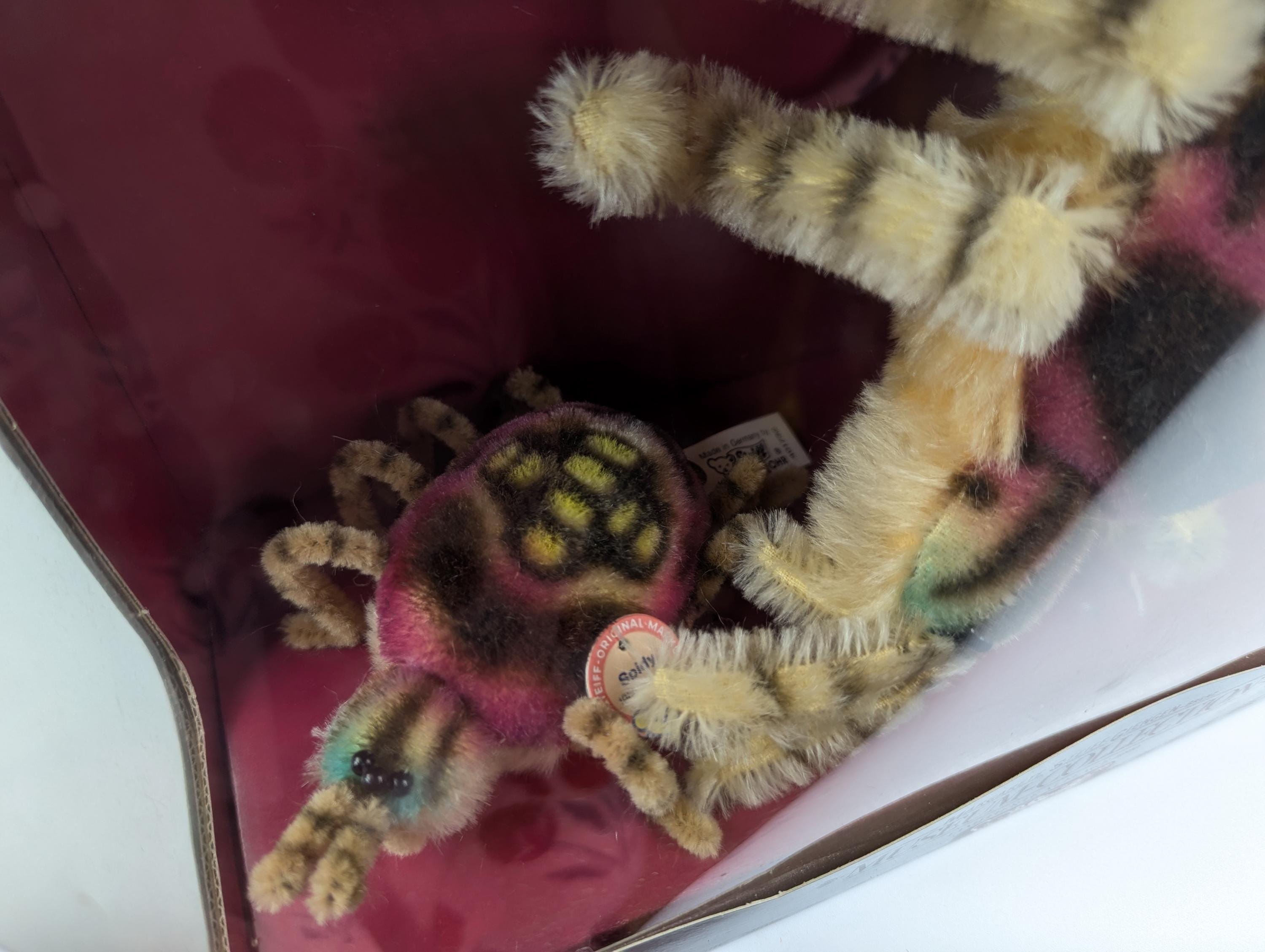 Museum Collection Spidyクモ2体セットSTEIFFレプリカ Steiff Spider Spidy Set 1960 Museum Collection Replica Made 1992