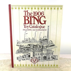 1906 Bing Toy Catalogue vintage reimpresión de 1991 pesada 444 páginas cubierta de cartón