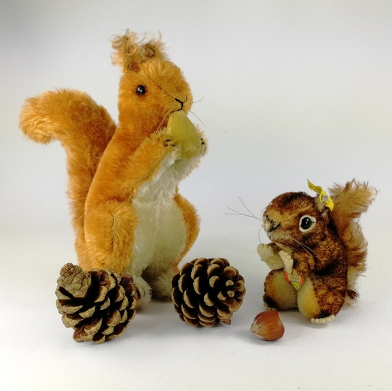 Steiff Squirrel Perri All Ids Vintage 1965 to 1967 Smallest 4