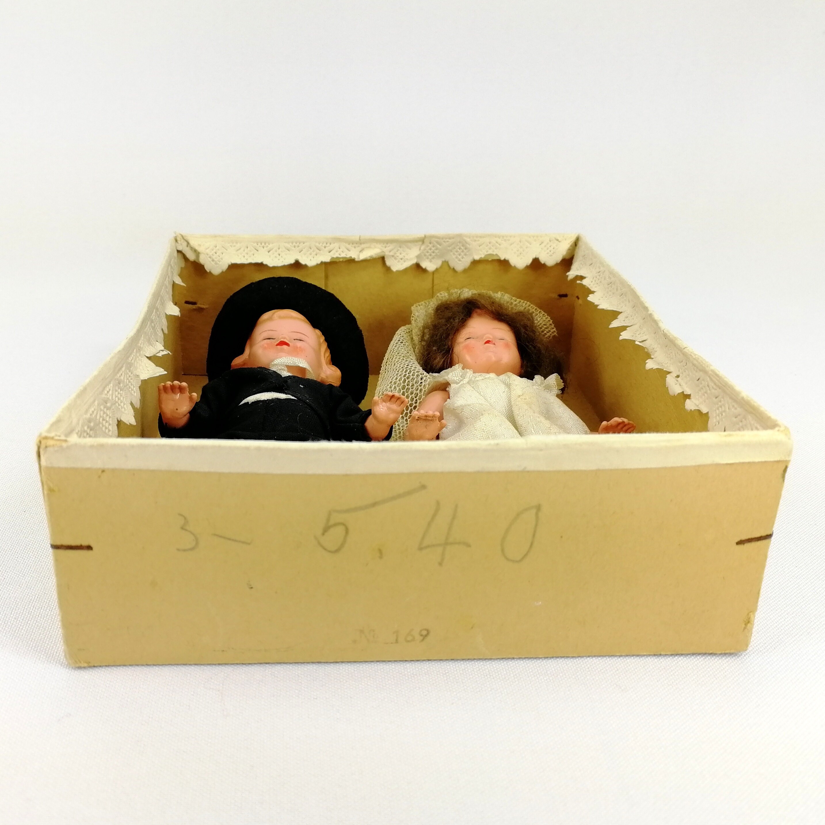 Bride and Groom Doll Couple Pair in Original Box German Made by