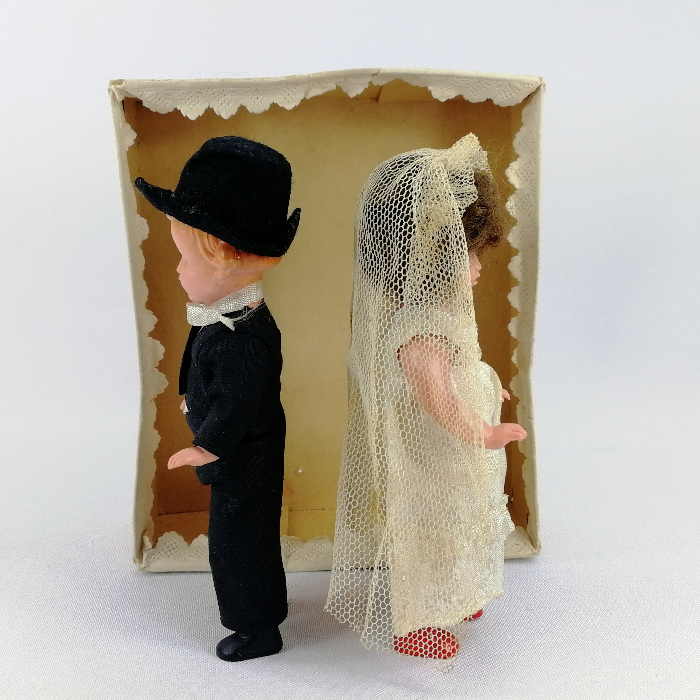 Bride and Groom Doll Couple Pair in Original Box German Made by