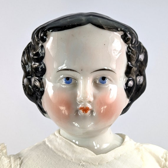 China Head Doll 1860s Produced in Kloster Veilsdorf Germany 18