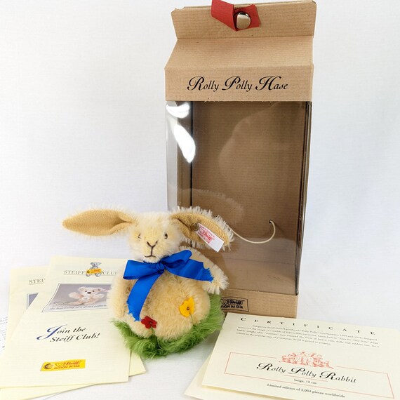 Steiff Rolly Polly Bunny Rabbit 2004 Mint in Box Limited Edition