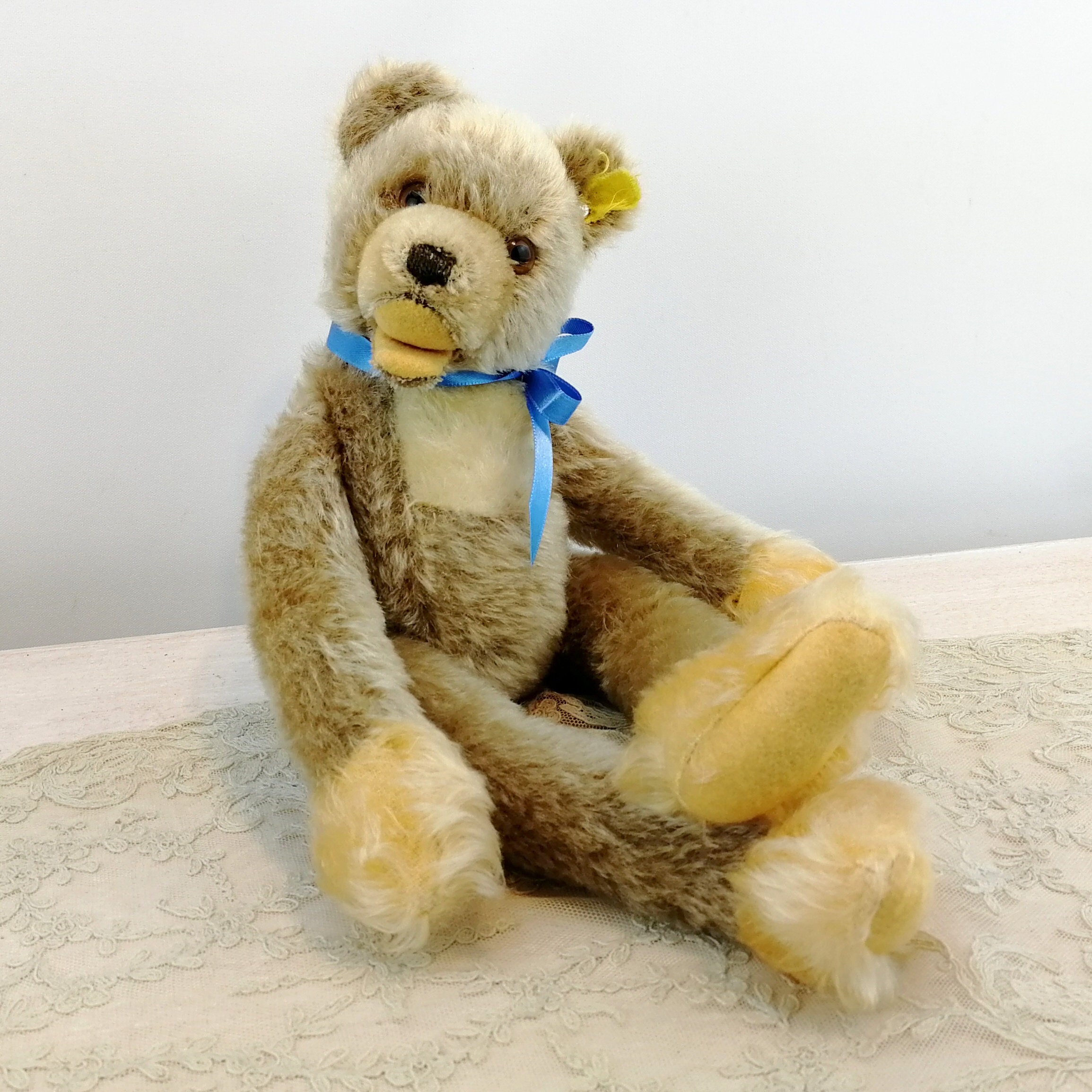 Steiff Teddy Bear Zotty Zolac With Ids 18 Inches Dangling Limbs