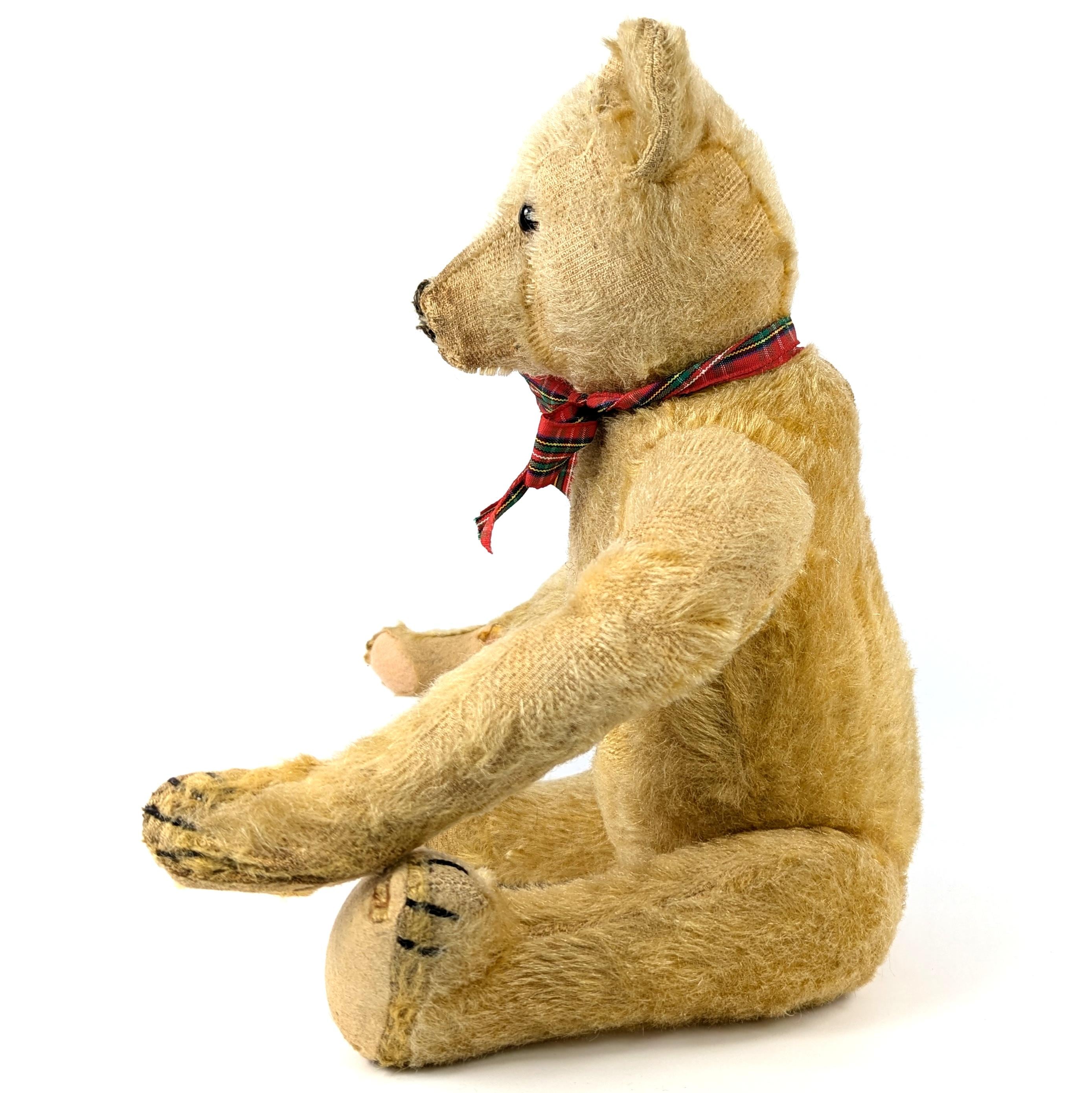 OURS FRANCAIS PELUCHE ANCIEN, old teddy bear, JEAN JAC Paris JOUET