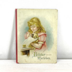 Livre pour enfants Art Nouveau Allemagne vers 1900 richement illustré