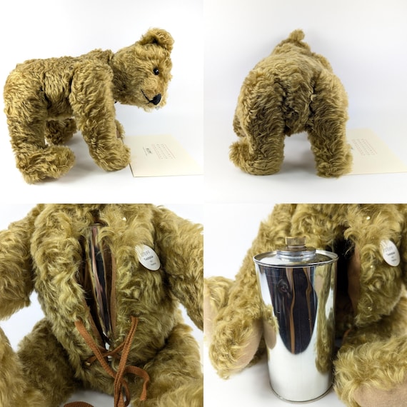 Steiff Teddy Bear 1907 With Hot Water Bottle Inside 20 Inches True