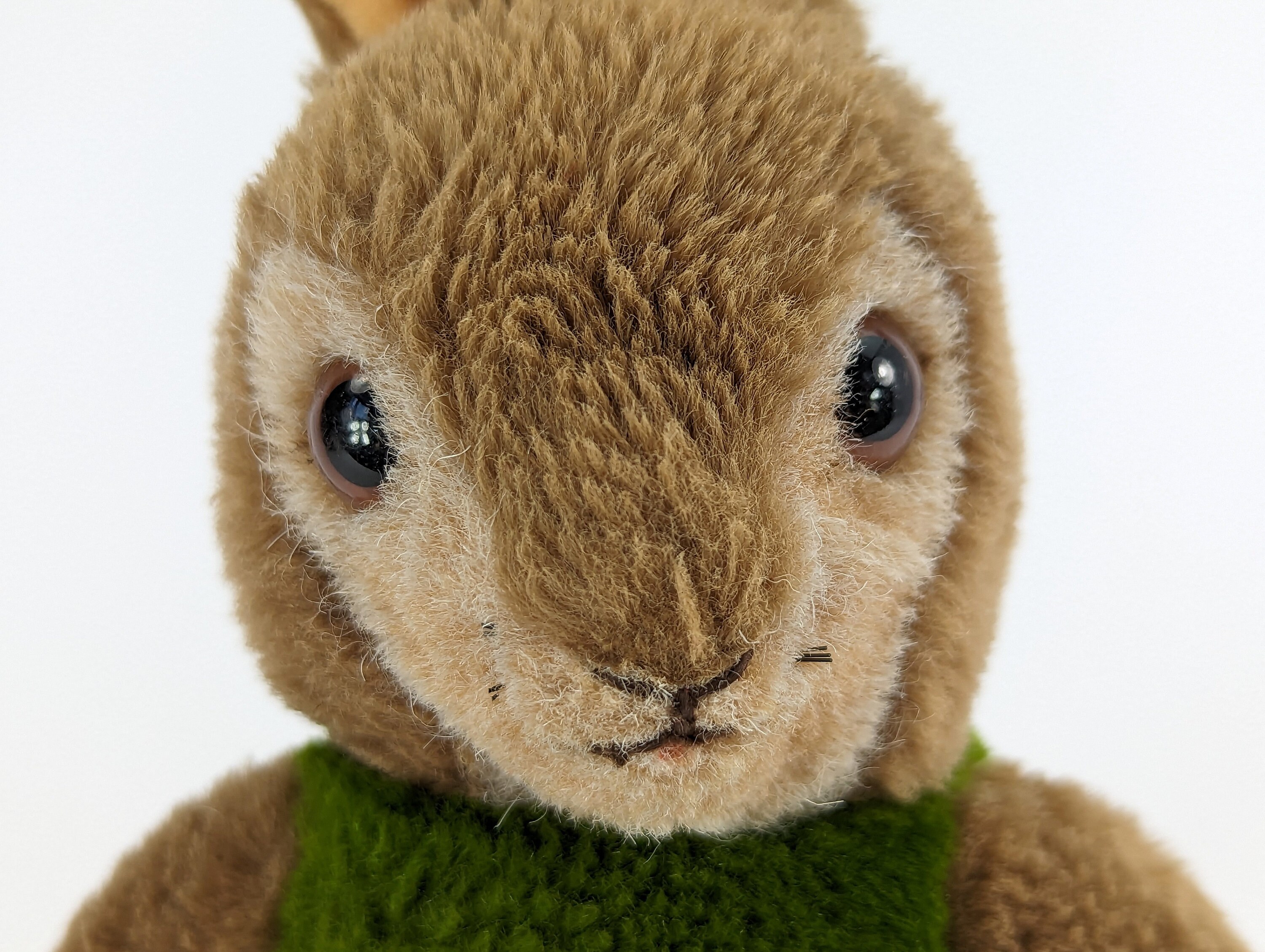 Steiff Rabbit Bunny Toldi With Ids and Squeaker 1980s Steiff Rabbit Bunny Toldi With Ids and Squeaker 1980s