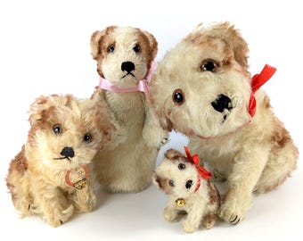 Steiff Puppy Dog Molly With Ids 1966 to 1967 Vintage Smallest 4
