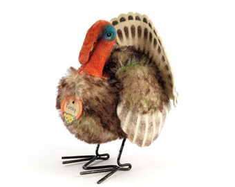 Steiff Turkey Tucky alle ID's mint kleinste 4 inch alleen geproduceerd in 1961