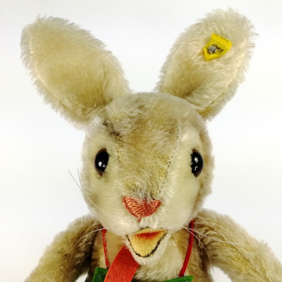 再値下げ！ヴィンテージ　Steiff Ossili ウサギ Steiff Rabbit Ossili With All Ids Original Clothing 12 Inches