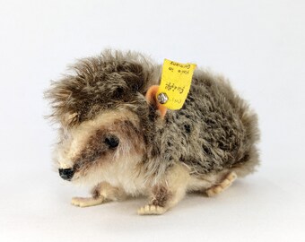 Steiff Hedgehog Joggi with IDs 5 inches vintage 1965 to 1966 produced