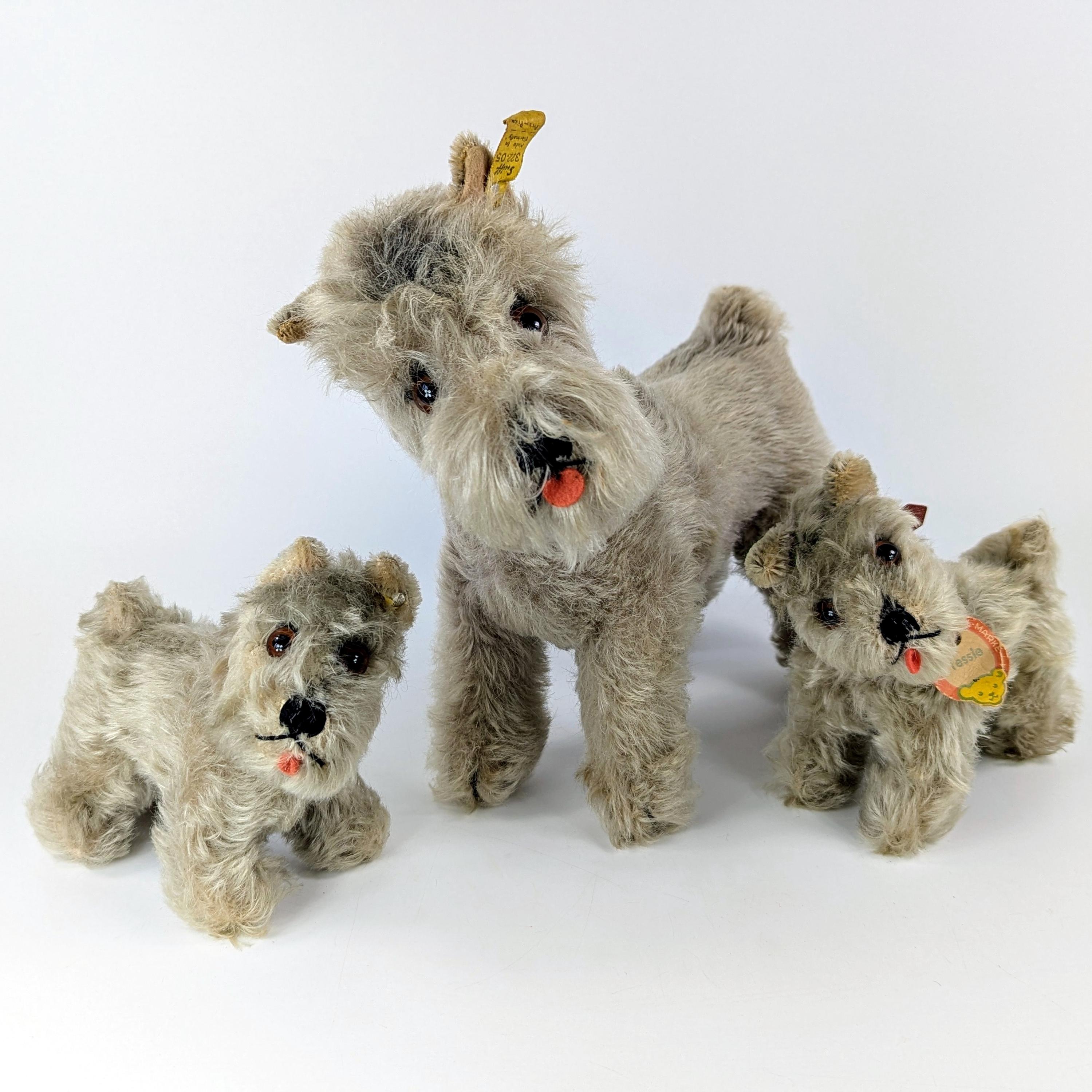 シュタイフ シュナウザー テッシー 9インチ ヴィンテージ 1965～1967年