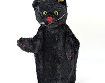 Rare Steiff Humpback Cat, Black Cat Tom, All Ids, K/f/bear
