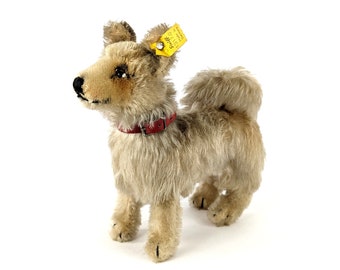 Steiff Laika de ruimtehond met ID's 1958 produceerde 7 inch