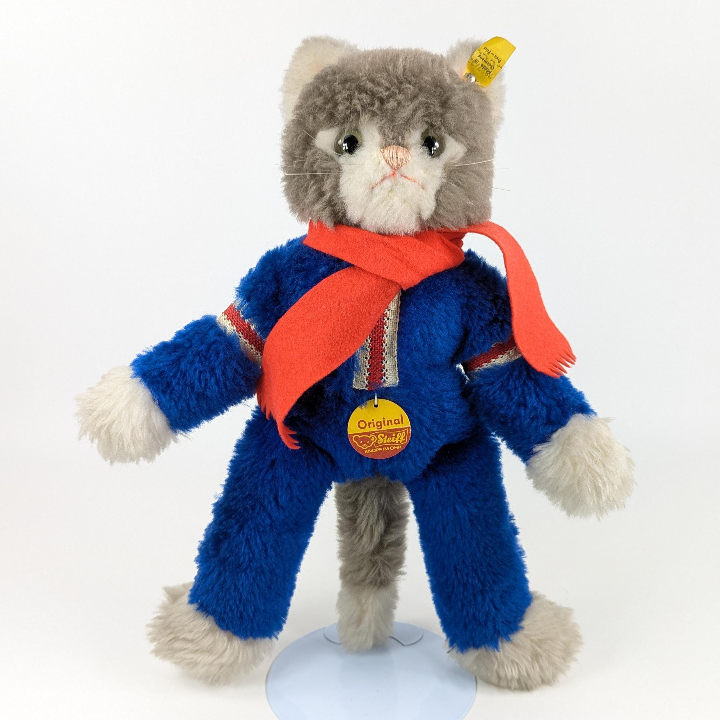 Steiff Dangling Tom Cat With All Ids 13 Inches Vintage 1972 to