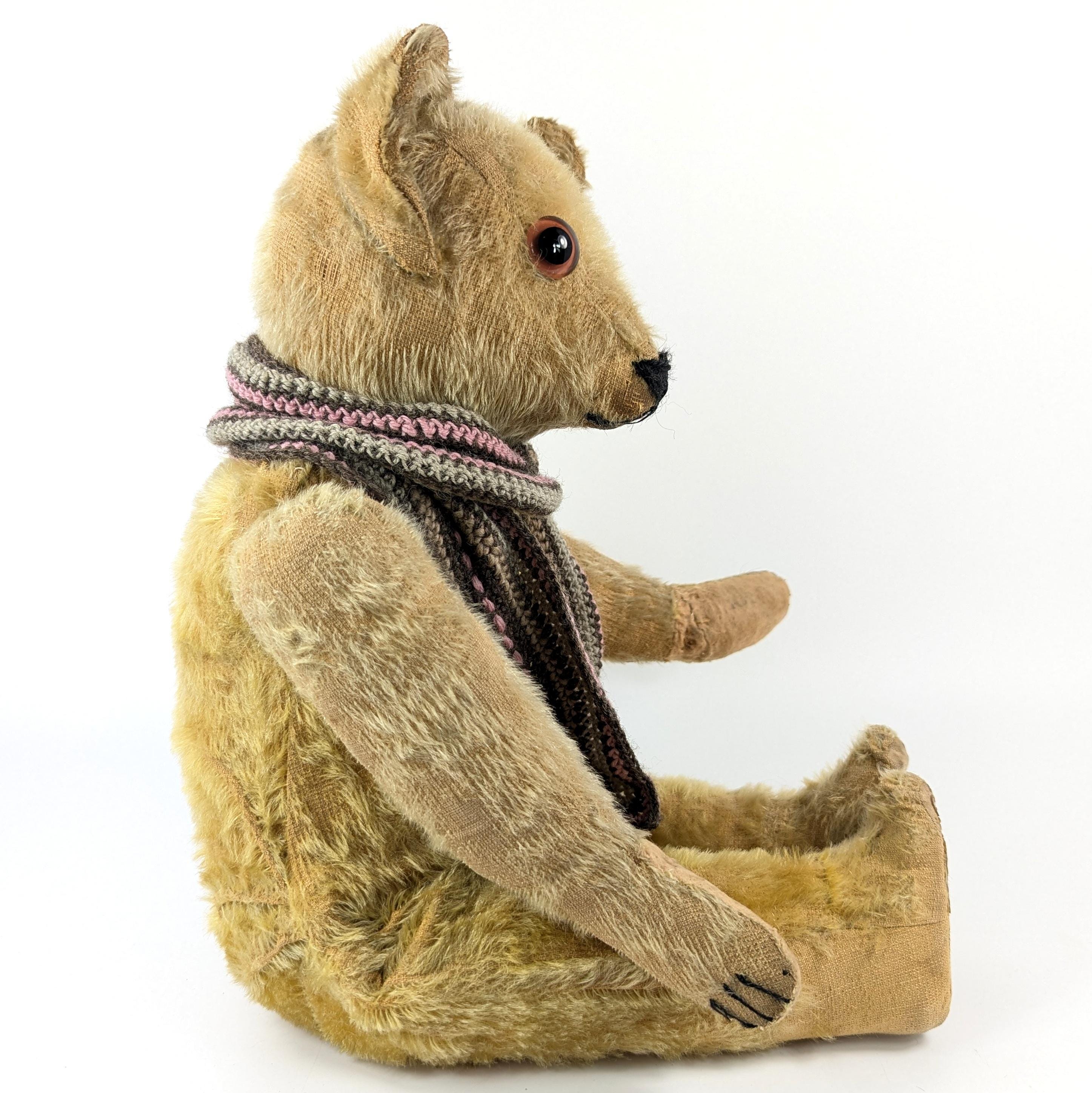 Antique Teddy Bear 21 Inches Unknown Maker Probably 1920s French