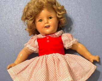 Ideal 16/" RED doll shoes for vinyl Shirley Temple 6 pair 1972 SALE