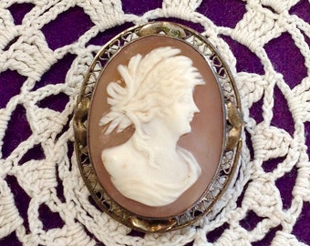 Cameo antique greek Goddesses - Sterling Silver- Amazing