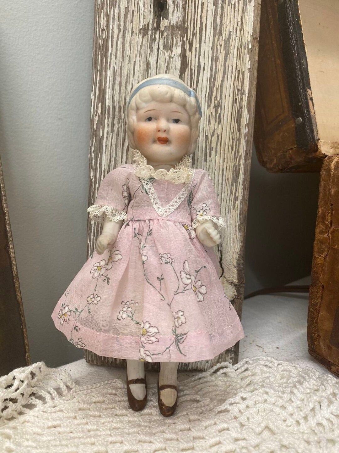 All Bisque Antique Doll Darling Dress. 1920s. 7 Inches Etsy
