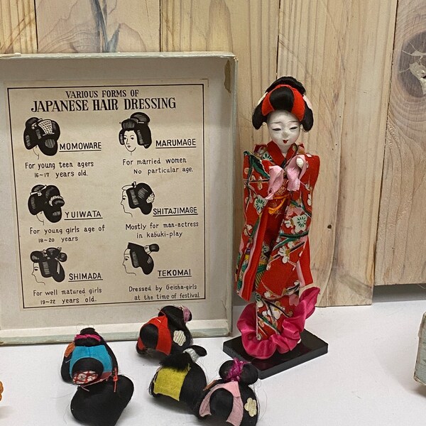 Japanese Doll With Wigs Etsy
