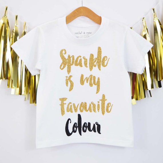 Sparkle is my favourite colour tshirt/Sparkly Tee/Sparkl Etsy