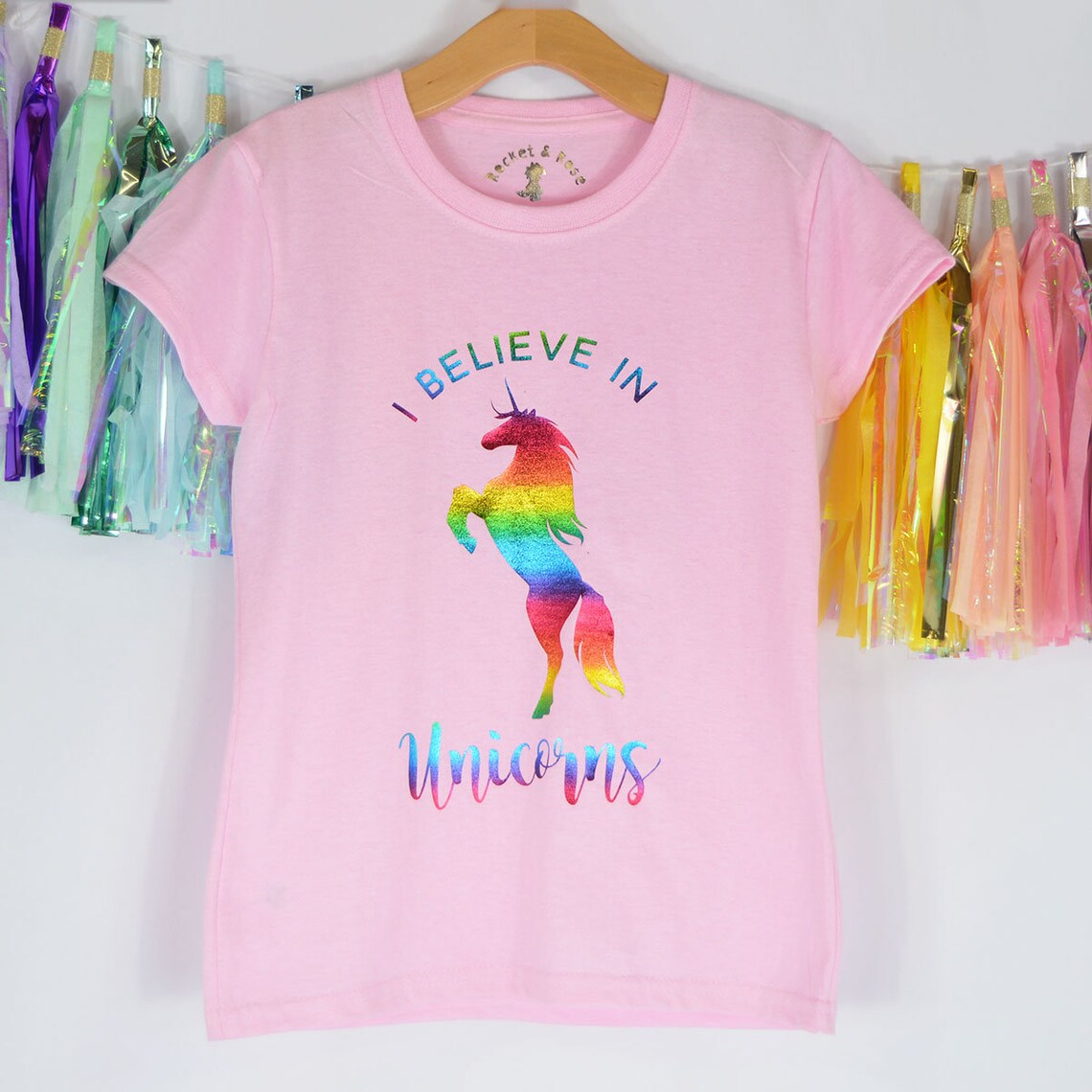 I Believe in Unicorns T Shirt/Cute Unicorns Top/Rainbow Etsy