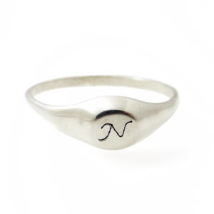 Pinky ring. Monogram ring. Unisex ring. Monogram ring. Initial ring. Gift for her. Signet ring. Personalized ring. Personalized gift.1747