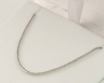 14k white gold chain, gold necklace, white gold necklace, spiga chain. men gold chain. women gold chain. thick gold chain. yellow gold chain