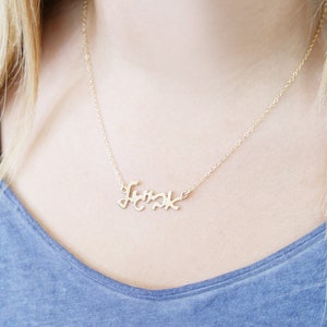 Hebrew name necklace.  gold name necklace. Gold personalized name necklaces. Gold name necklace. Personalized jewelry. Gifts