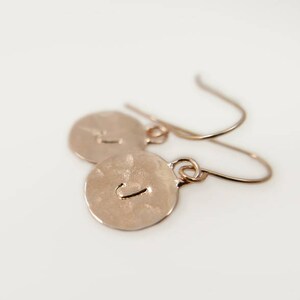 rose gold initial earrings. gold monogram earrings. gold earrings. Personalized earrings. Monogram jewelry. Personalize jewelry