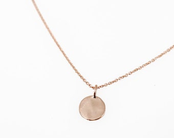 Collar de oro rosa de 14k. Colgante inicial. Collar con dije de letras. Collar personalizado. Collar con colgante de oro. collar inicial.Ideas de regalo