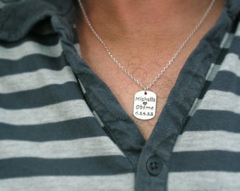 Name necklace. Sterling silver Personalized necklace. anniversary gift, silver name necklace, personalized jewelry, romantic gift.