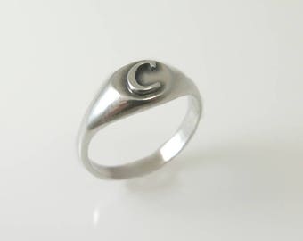 Pinky ring. Monogram ring. Unisex ring. Monogram ring. Initial ring . Signet ring. Personalized ring. Personalized gift. monogram ring.
