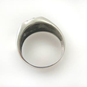 Men Monogram ring. men gift. Monogram ring. Initial ring . Signet ring. Personalized gift for boyfriend. signet ring. Personalized men image 8