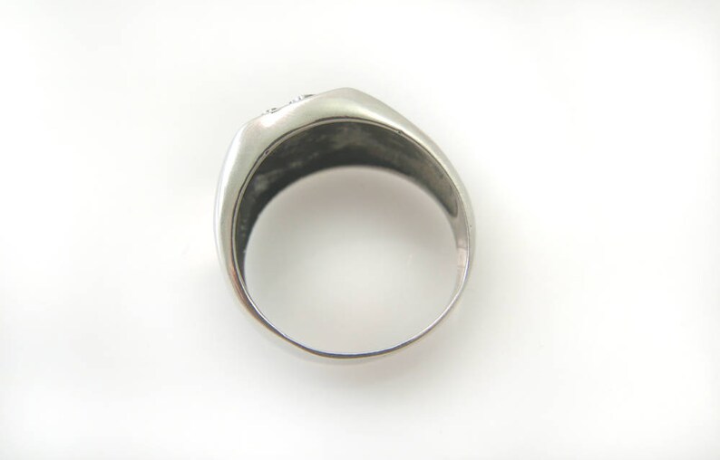 Men Monogram ring. men gift. Monogram ring. Initial ring . Signet ring. Personalized gift for boyfriend. signet ring. Personalized men image 8