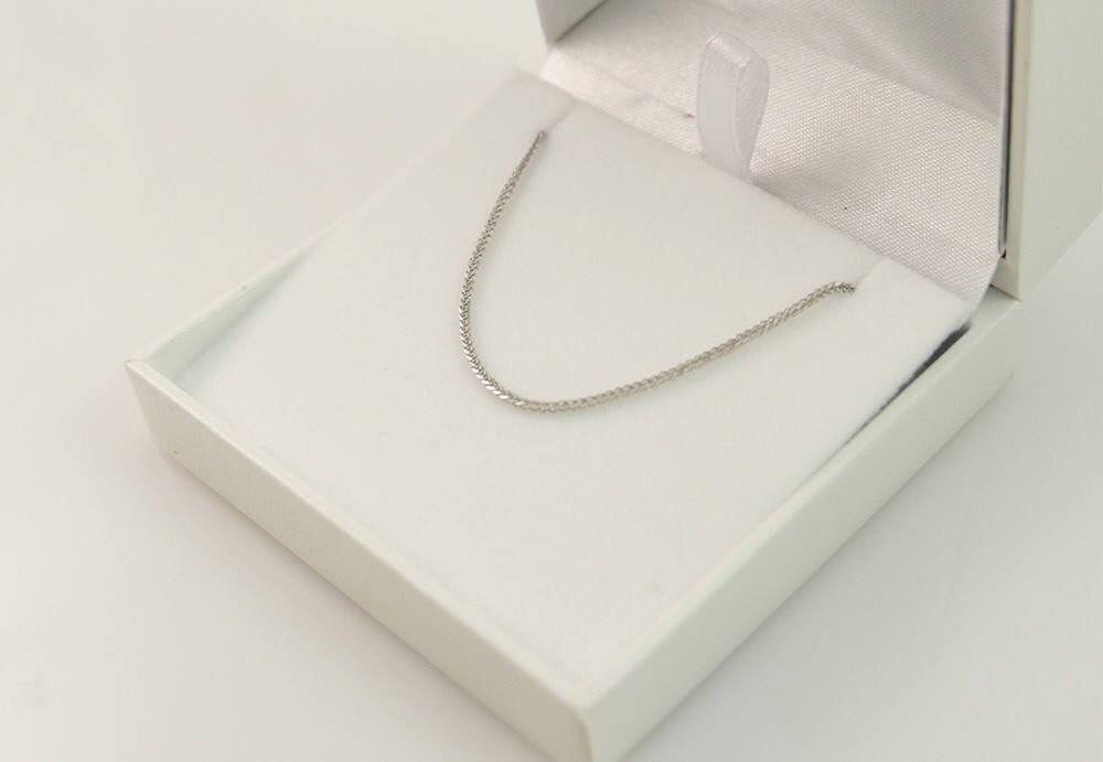14k White Gold Chain Gold Necklace White Gold Necklace Etsy