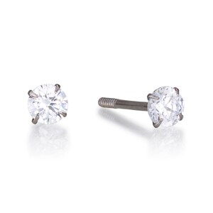 14kt gold studs. 3 mm 14k solitaire zircon studs. earrings for girls. gold earrings for women. boho studs earrings. bat mitzvah gi