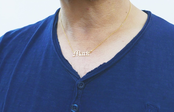 Name jewelry for men sale