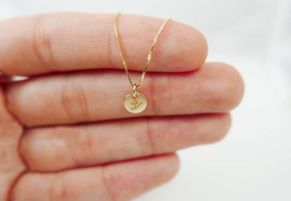 Mini Diamond Initial Pendant - Zoe Lev Jewelry