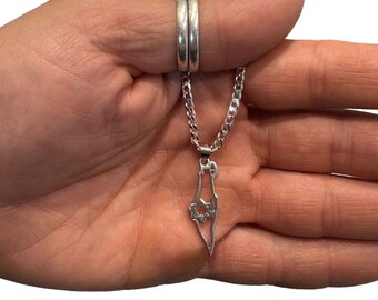 Map of israel. sterling silver star of david  on map of Israel. Judaica Jewelry. magen david necklace. curb Israel map necklace .Cuban chain