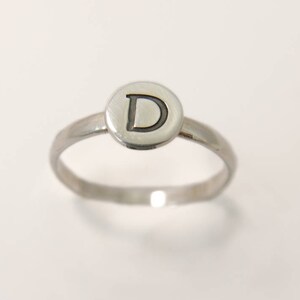 Silver monogram ring. Personalized ring, teens ring, gift for her, personalized jewelry, women ring, silver initial ring,