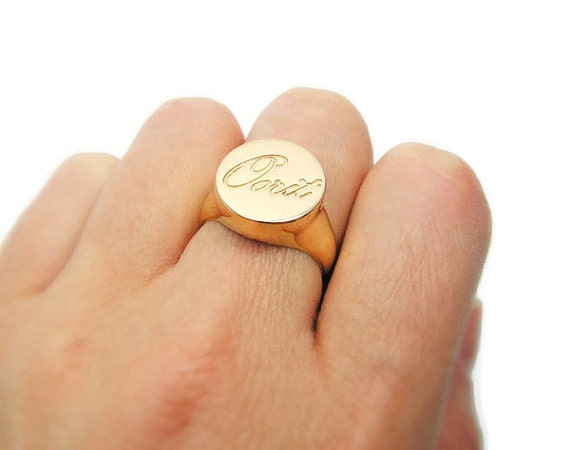 Zodiac Name Ring in Gold – Pineal Vision Jewelry