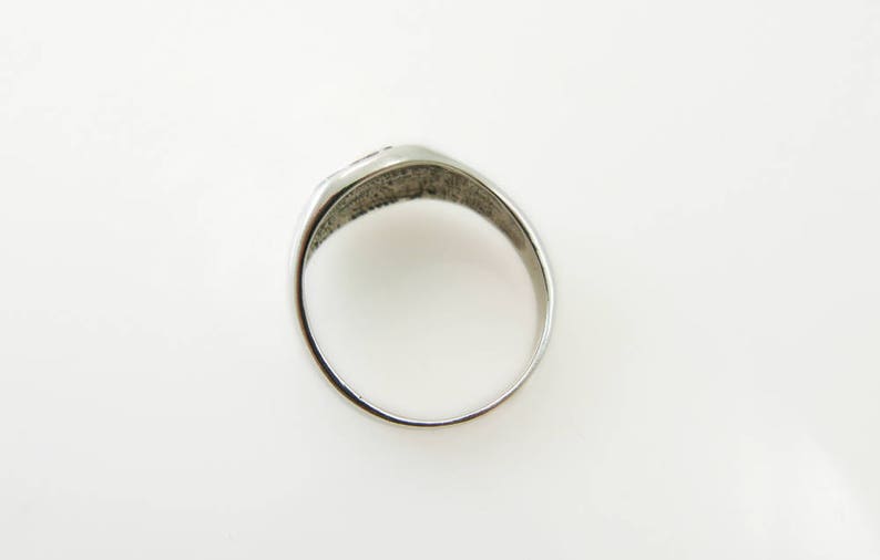 Monogram ring .men initial ring. Silver monogram ring. personalized ring .Guti initial ring. old English ring .Engraved ring. Signet ring image 6