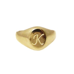 Gold monogram ring ,Personalized ring, Unisex ring ,personalized jewelry, Men initial ring, gold initial ring .monogram ring image 4